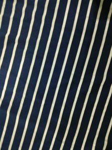 Navy &amp; White Striped Dress