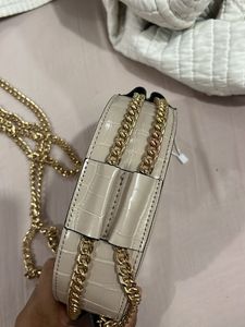 Van Heusen Leather Nude Sling Bag