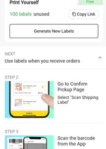 100 Piece B/W Non Sticky Shipping Labels