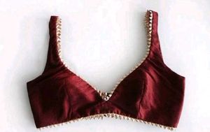 deep neck blouse non padded