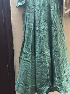 Green Striped Dress Akkriti