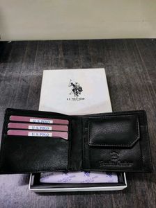 US POLO AASAN LEATHER WALLET ( BLACK )