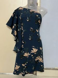Pintrest Floral One-Shoulder Dress