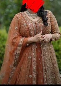 BURNT ORANGE WEDDING GOWN