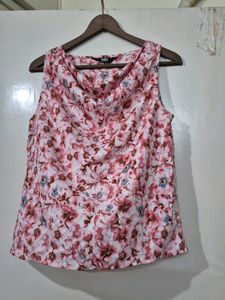 Floral Cowl Neck Top
