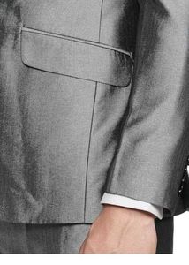 Stylish Metallic Grey  coat pant Suit