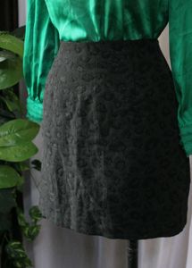 Forever New Black Glitter Skirt