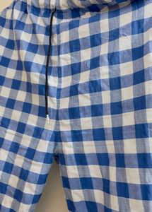 Blue Checkered Pajama Pants