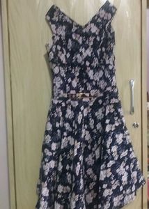 Black And White Flower Dress