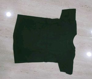 Graphic Print Tee Black