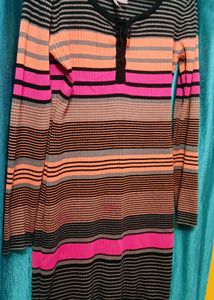 Multicolour Long Top Wool
