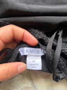 Black Lace Bodysuit with Adjustable Straps