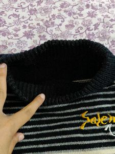 Striped Knit Sweater