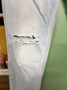 Ribbed Light Blue Demin