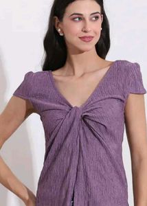 Crinkle Lavender Casual top