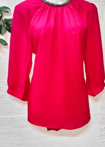 Size M/L 🎁Buy 2 Get 1 Free 🎁 Pink Beaded Top