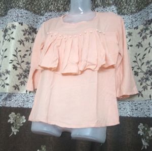 Beautiful Peach Colour Top Best Quality 💥💯💯🎉🎉🎉