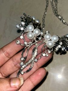 Silver Pearl Necklace