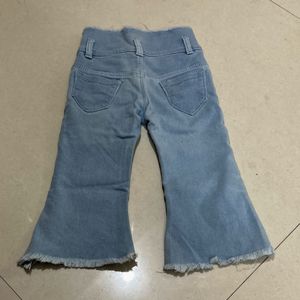 Embroidered Cotton Regular Fit Girls Jeans