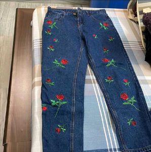 New Embroidered Mom Fit Jeans