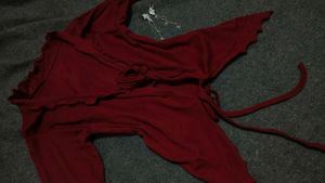 Offer❤️‍🔥Coquette 🎀SHRUG TOP/ Tie Up FAIRYCORE ❤