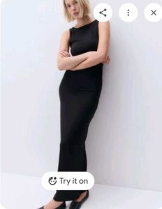 H&M drapped bodycon maxi dress