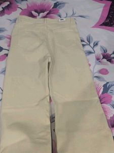 Beige Casual Pants