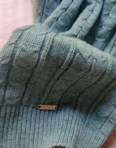 Turquoise Knit Sweater Dress 36-42