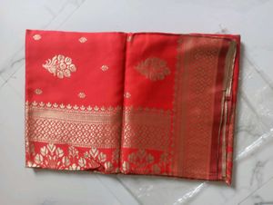 Red Banarasi Silk Saree