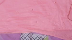 bright pinky peach color stole