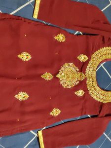 Maroon Suit Set