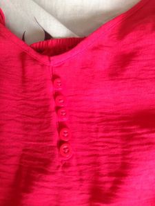 Yousta Red Spaghetti Strap Top - XL