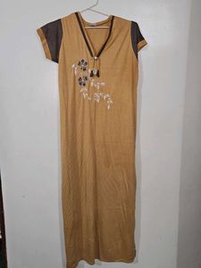 Floral Embroidered Nightgown