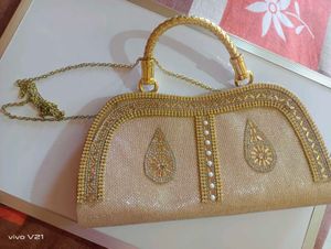 Golden Wedding Bag