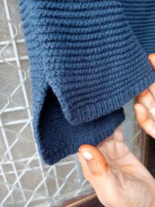 Beautiful Fit Blue Woolen  Top
