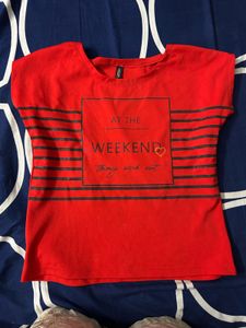 Red Crop Top For Women