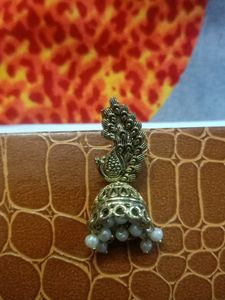 Peacock Design Jhumki Earrings