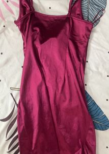 Burgundy Slip Dress