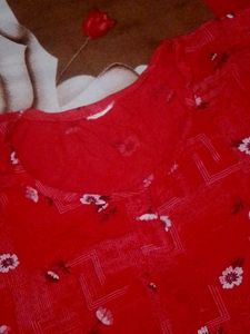 Red Boho Mini Dress