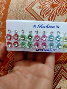 9 PAIR STUDS