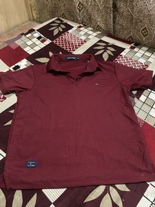 Tommy Hilfiger Maroon Polo Shirt