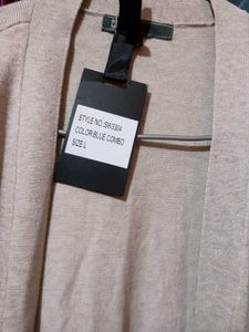 Elegant Grey Knit Cardigan