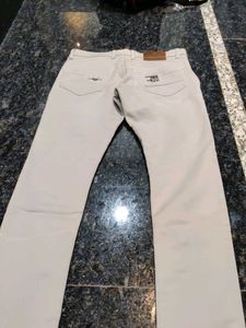 Beige Casual Pants