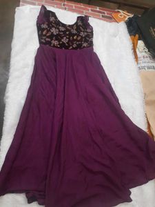 Purple Long Gown