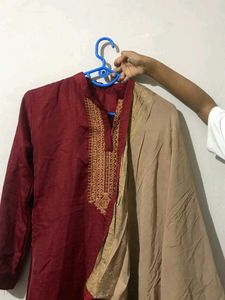 Elegant Red Churidar set