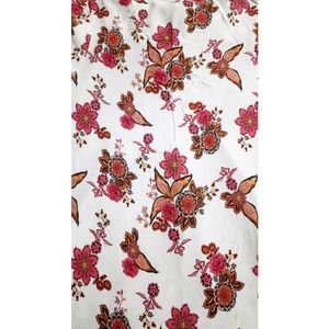 Women&#39;s Stylish Pink Floral Print Short Kurti