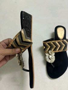 Diva Embellished Thong Sandals