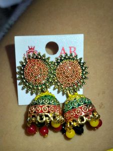 Multi Color Ethnic Earings
