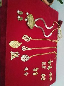 Artificial Gold-Tone Jewelry Set
