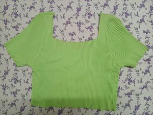 Cute Green Knit Top